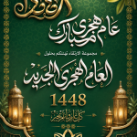 مجموعة الإرتقاء تهنئكم بحلول العام الهجري الجديد 1448هـ مجموعة الإرتقاء تهنئكم بحلول العام الهجري الجديد 1448هـ